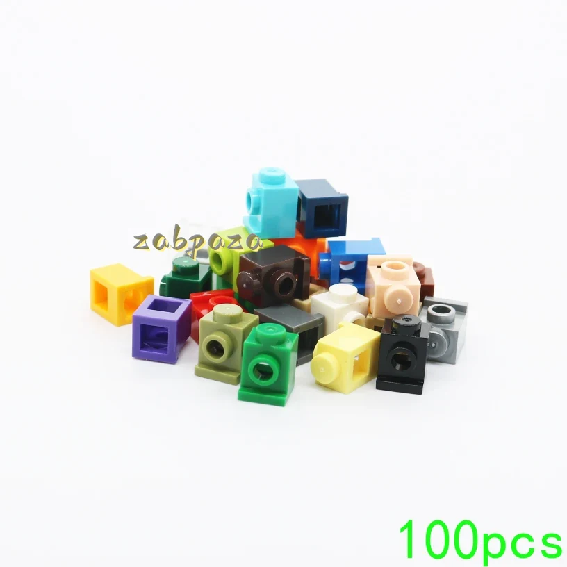 Tech Accessories Gifts - 100PCS ประกอบอนุภาค 4070 อิฐพิเศษ 1x1 พร้อมไฟหน้า