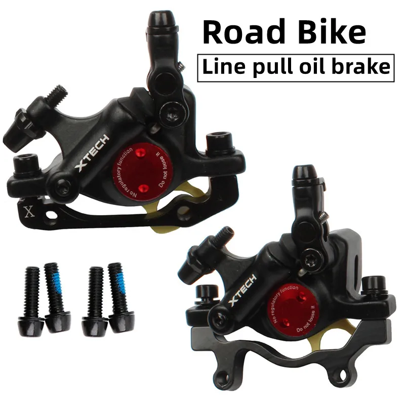 Tech Q - ZOOM xtech HB100 MTB ดิสก์เบรกไฮดรอลิกเบรกสายดึงคาลิปเปอร์ด้านหน้าและด้านหลังใบพัด G3