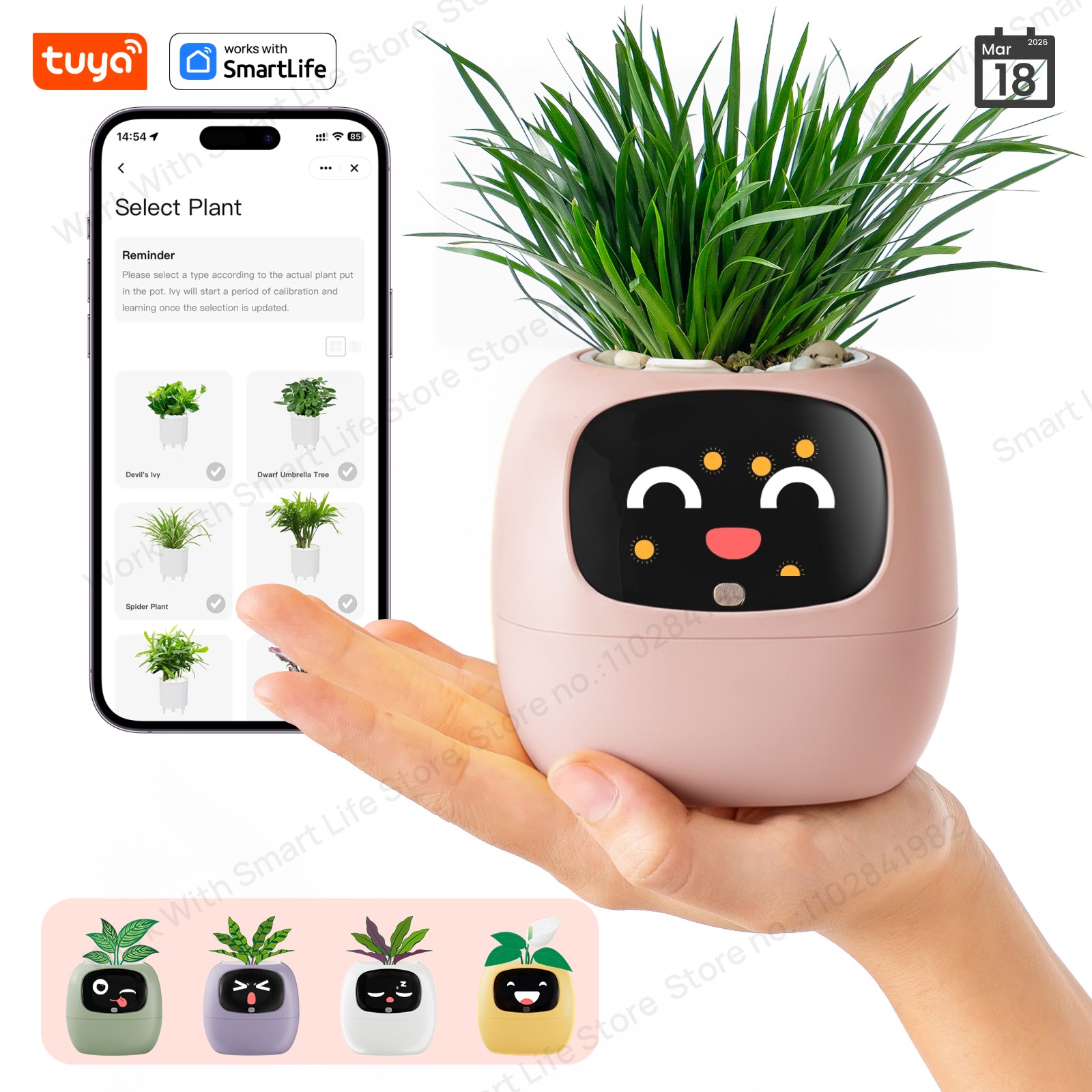 Tech Accessories Gifts - หุ่นยนต์ปลูกต้นไม้ Tuya Ivy 