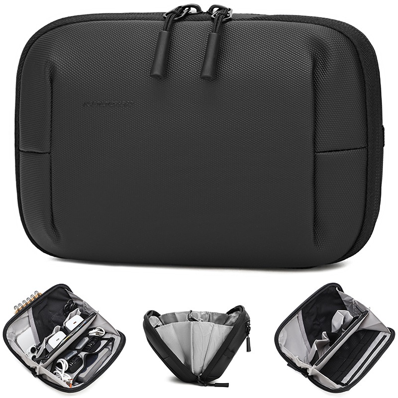 Tech Accessories Storage - กระเป๋าใส่อุปกรณ์อิเล็กทรอนิกส์ กระเป๋าจัดระเบียบสายเคเบิลสำหรับเดินทาง กระเป๋าเก็บอุปกรณ์ดิจิทัลแบบพกพา กระเป๋าจัดระเบียบอุปกรณ์เทคโนโลยีสำหรับที่ชาร์จและหูฟัง
