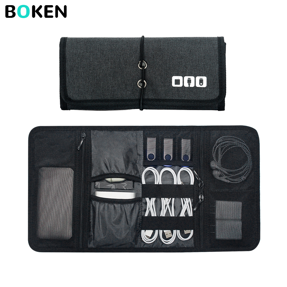 Tech Accessories Storage - กระเป๋าจัดเก็บอุปกรณ์อิเล็กทรอนิกส์สำหรับเดินทาง ใส่สายชาร์จ พาวเวอร์แบงค์ หูฟัง สาย USB