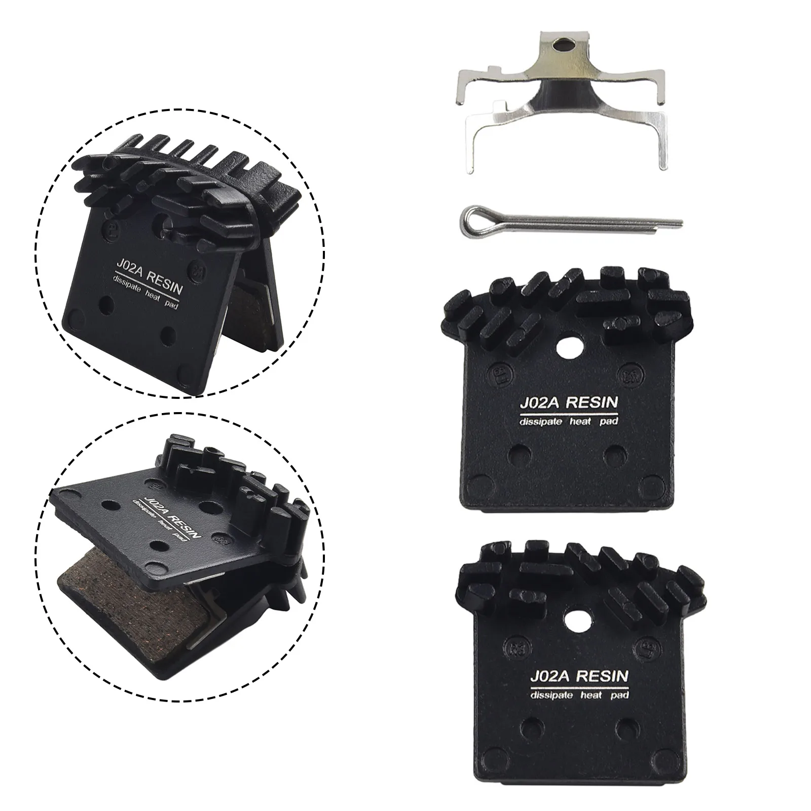 Tech Bike Accessories - 1 คู่เบรคสําหรับแผ่นสําหรับ SLX สําหรับ XT สําหรับ