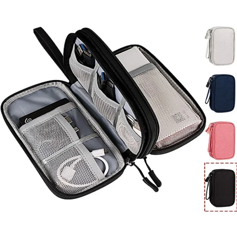 Cable Organizer Bag - กระเป๋าเก็บสายชาร์จแบบพกพา กระเป๋าเก็บอุปกรณ์ดิจิทัล กระเป๋าเก็บสายชาร์จและสายดาต้า USB อุปกรณ์จัดเก็บอุปกรณ์อิเล็กทรอนิกส์กันน้ำ