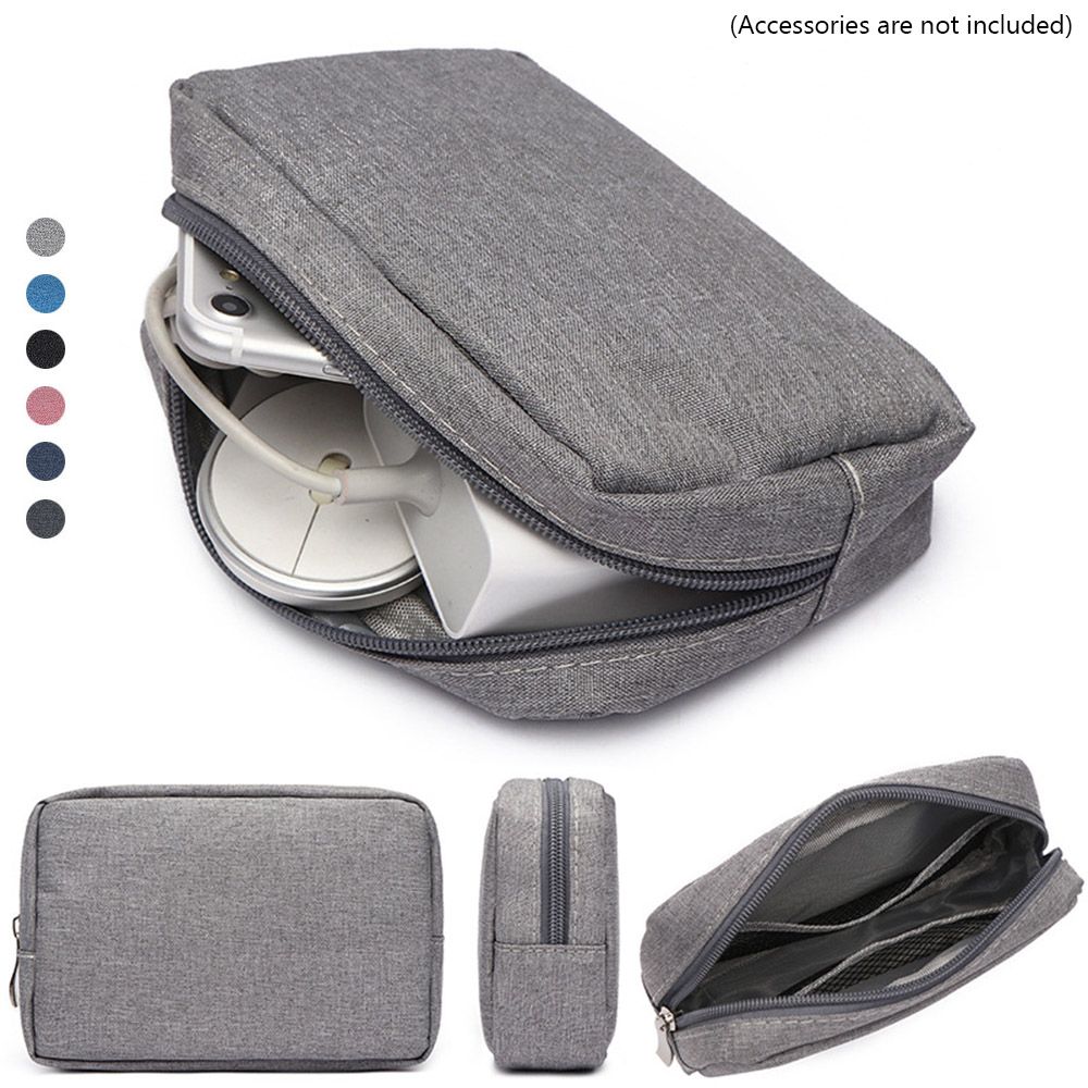 Cable Organizer Bag - กระเป๋าจัดเก็บสาย USB แบบพกพา กระเป๋าใส่หูฟัง อุปกรณ์อิเล็กทรอนิกส์ กระเป๋าใส่เครื่องสำอาง