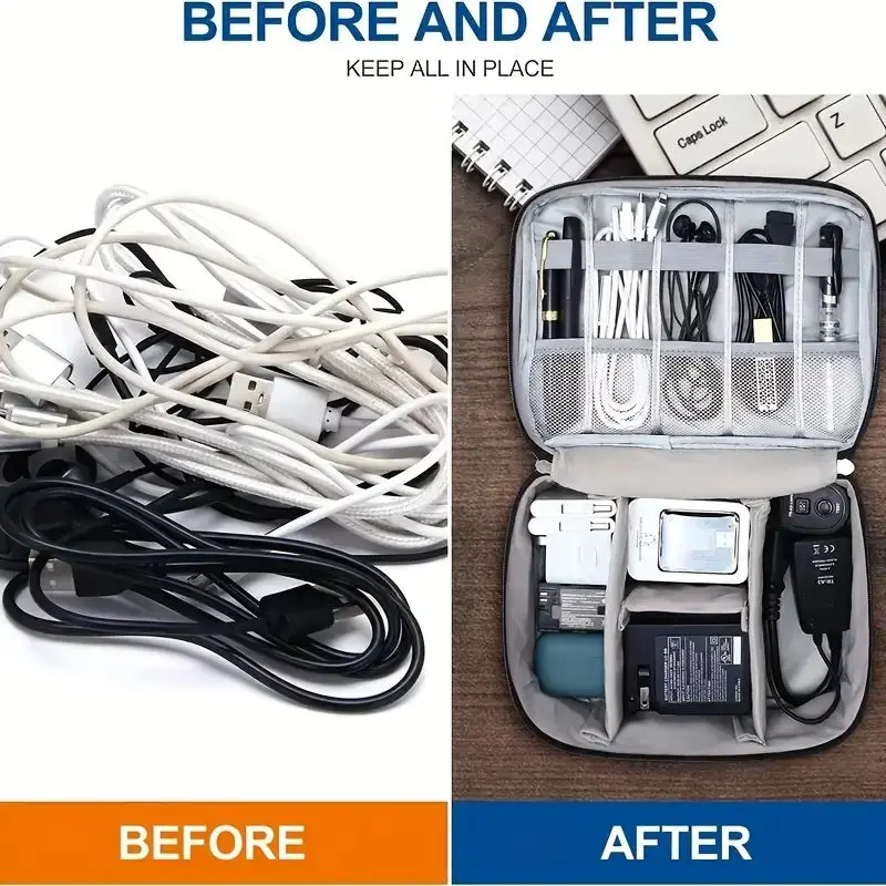 กล่องจัดระเบียบอุปกรณ์อิเล็กทร - Tech Accessories Storage บทวิจารณ์และราคา