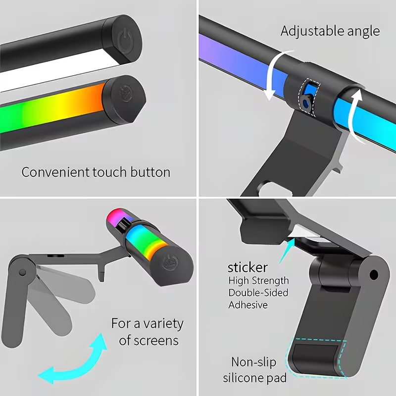แถบไฟมอนิเตอร์ RGB ไฟบาร์สร้าง - Tech Accessories For Desk บทวิจารณ์และราคา