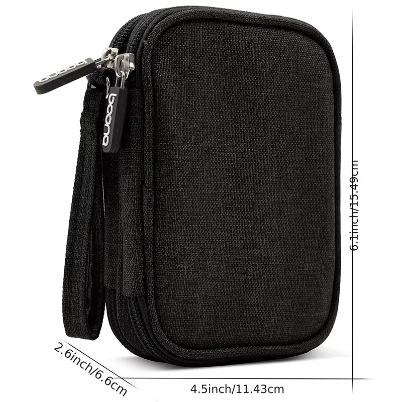 1 ชิ้น สีเทา/สีดำ/สีชมพู/สีกรม - Cable Organizer Bag บทวิจารณ์และราคา