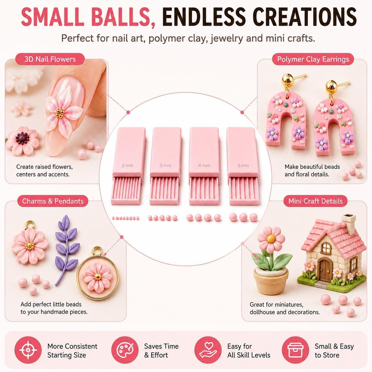 เครื่องมือทำลูกปัดเจล 3D สำหรั - Nail Tech Accessories บทวิจารณ์และราคา
