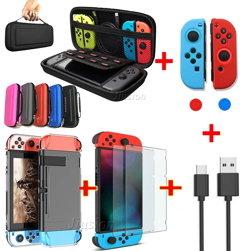 6 in 1 ชุดกระเป๋าสําหรับ Ninte - Tech Accessories Hard Case บทวิจารณ์และราคา